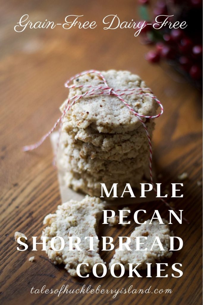Maple Pecan Shortbread Cookies